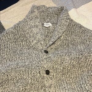 Wooden Ships Charcoal Cardigan Sweater